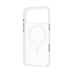 iPhone 17 Pro Max Kılıf M-safe Şarj Özellikli Benks Crystal Serisi Şeffaf Kapak Sararmayan Full PC