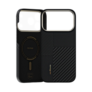 iPhone 17 Pro Max Kılıf M-safe Şarj Özellikli Karbon Fiber Benks Montage ArmorAir Kevlar Kapak