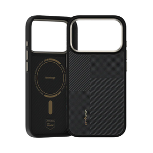 iPhone 17 Pro Max Kılıf M-safe Şarj Özellikli Karbon Fiber Benks Montage ArmorPro Kevlar Kapak
