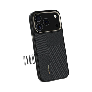 iPhone 17 Pro Max Kılıf M-safe Şarj Özellikli Karbon Fiber Benks Montage ArmorPro Kevlar Kapak