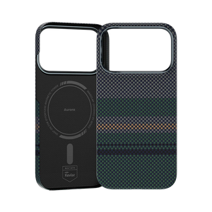 iPhone 17 Pro Max Kılıf M-safe Şarj Özellikli Karbon Fiber Tasarımlı Benks Aurora ArmorAir Kevlar Kapak