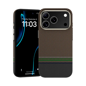 iPhone 17 Pro Max Kılıf M-safe Şarj Özellikli Karbon Fiber Tasarımlı Benks Prestige ArmorPro Kevlar Kapak