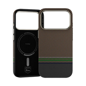 iPhone 17 Pro Max Kılıf M-safe Şarj Özellikli Karbon Fiber Tasarımlı Benks Prestige ArmorPro Kevlar Kapak