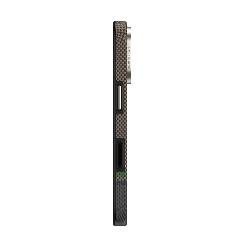 iPhone 17 Pro Max Kılıf M-safe Şarj Özellikli Karbon Fiber Tasarımlı Benks Prestige ArmorPro Kevlar Kapak