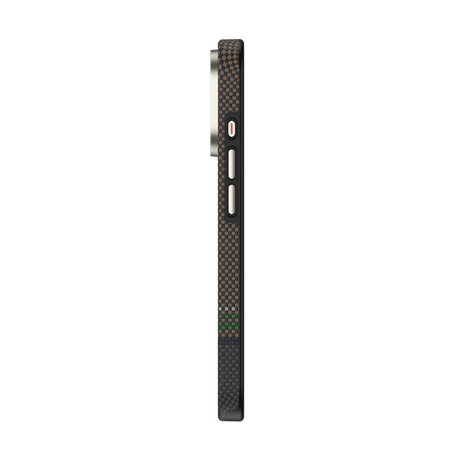iPhone 17 Pro Max Kılıf M-safe Şarj Özellikli Karbon Fiber Tasarımlı Benks Prestige ArmorPro Kevlar Kapak