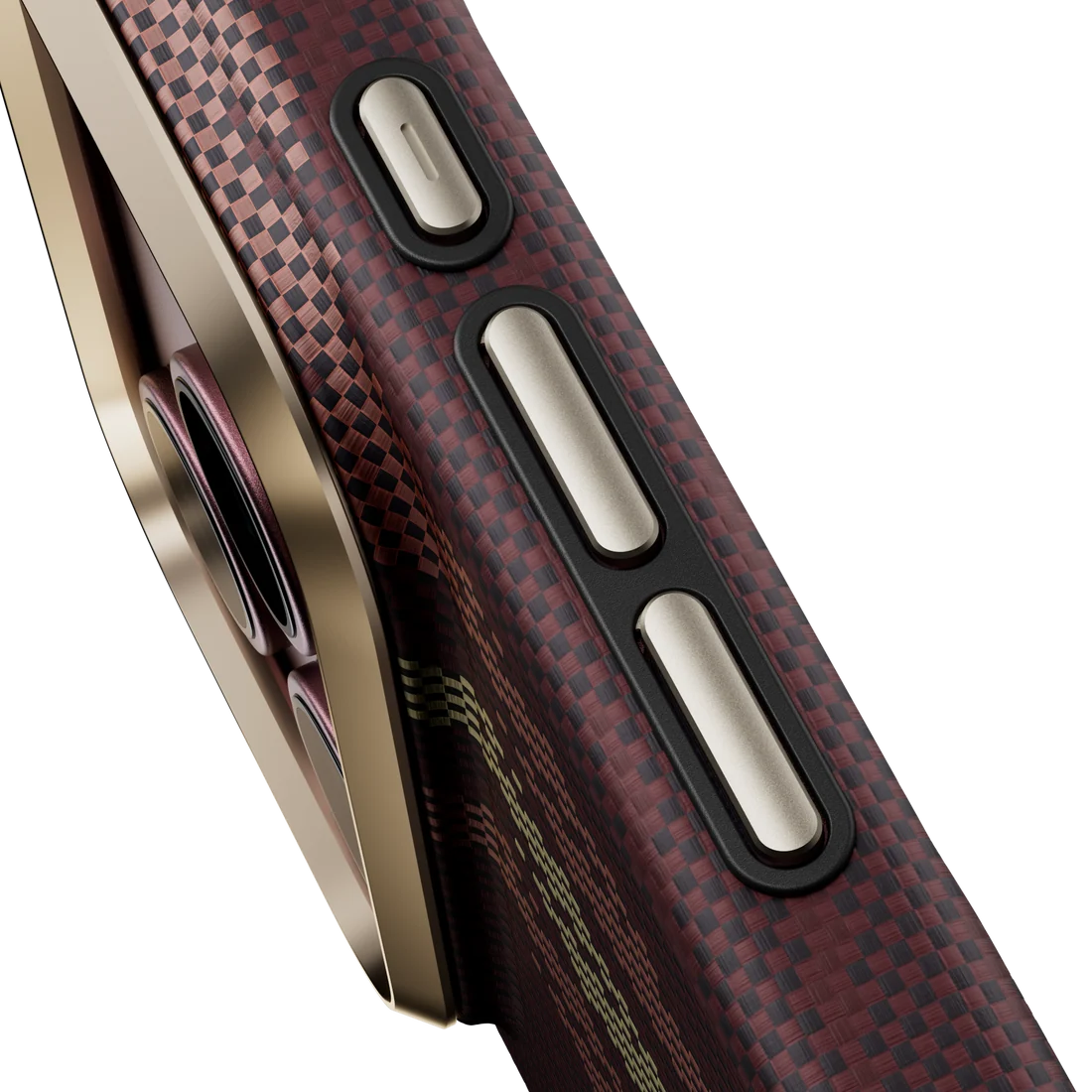 iPhone 18 Pro Max / 17 Pro Max uyumlu Kılıf MagSafe Şarj Özellikli Benks Haven Air 2.0 Rouge Serisi Kevlar Kapak