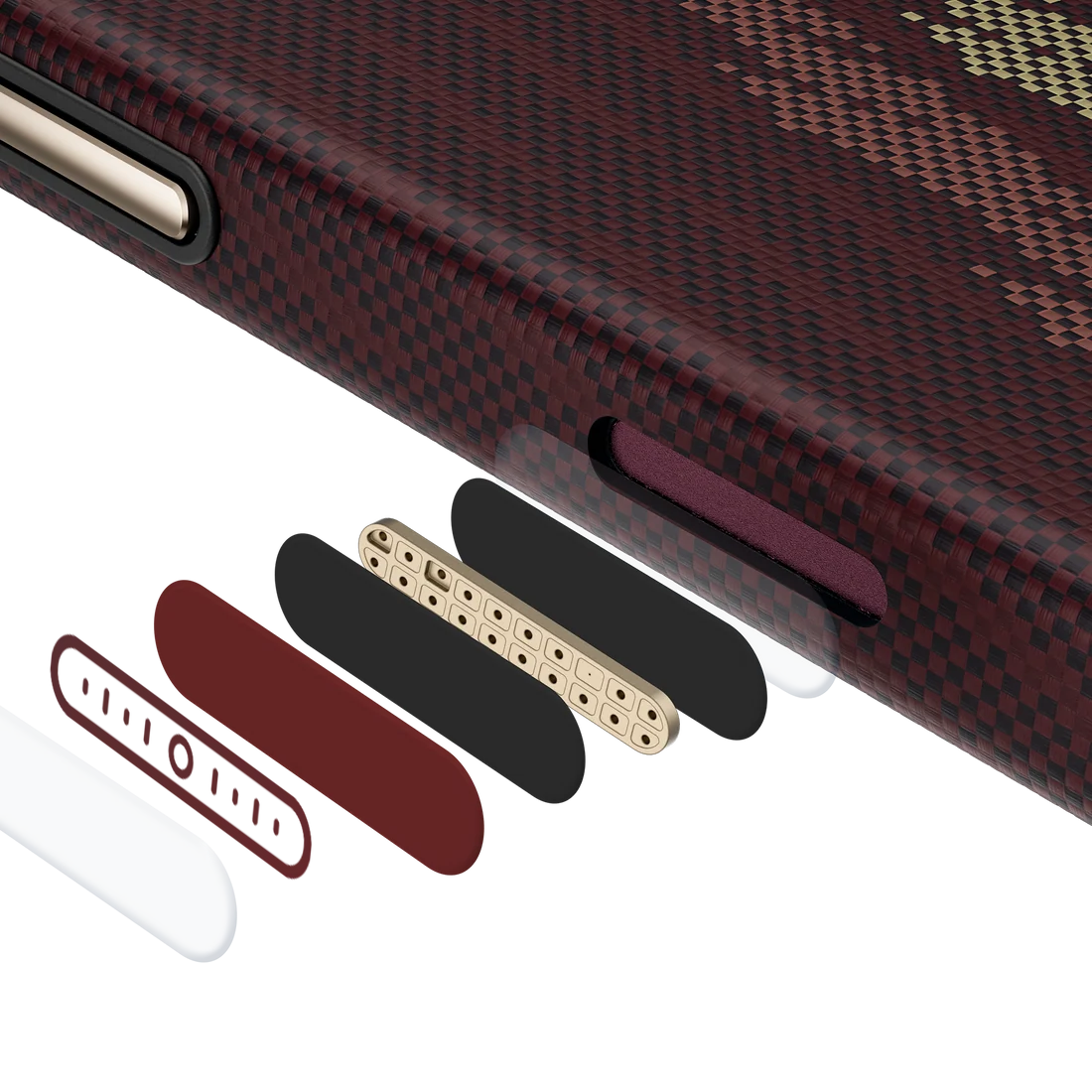 iPhone 18 Pro Max / 17 Pro Max uyumlu Kılıf MagSafe Şarj Özellikli Benks Haven Air 2.0 Rouge Serisi Kevlar Kapak