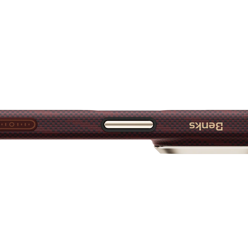 iPhone 18 Pro Max / 17 Pro Max uyumlu Kılıf MagSafe Şarj Özellikli Benks Haven Air 2.0 Rouge Serisi Kevlar Kapak