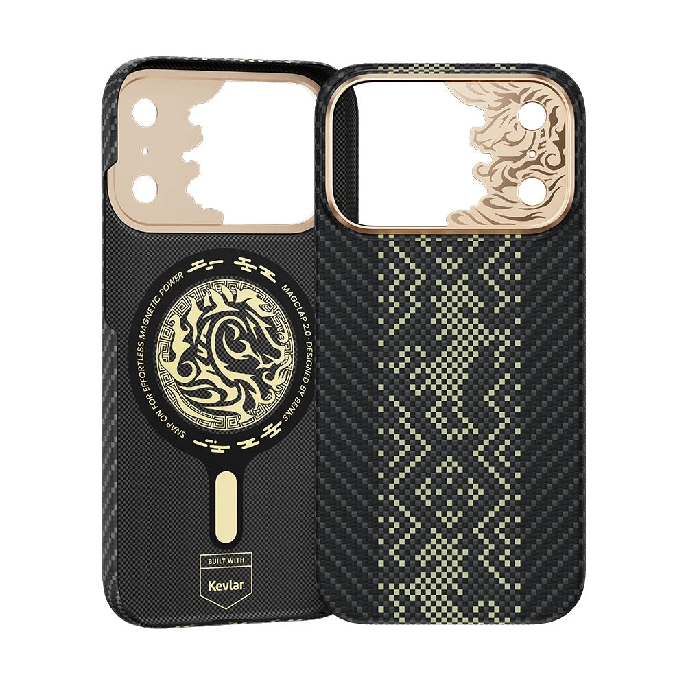 iPhone 18 Pro Max Kılıf uyumlu Kılıf Limited Edition Benks Knight ArmorAir Kevlar Kapak C1